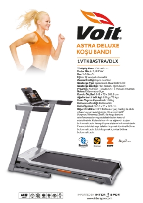 Picture of Voit Astra Deluxe Otomatik Eğimli Katlanabilir Koşu Bandı
