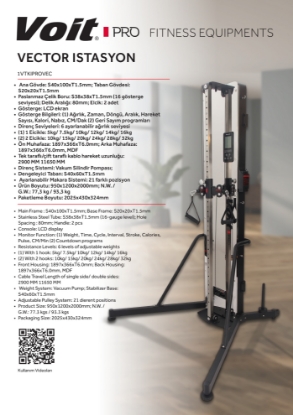 Picture of Voit PRO Vektor Cable Station Ağırlık Çalışma İstasyonu